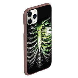 Чехол iPhone 11 Pro матовый Кошелек под сердцем, цвет: 3D-коричневый — фото 2