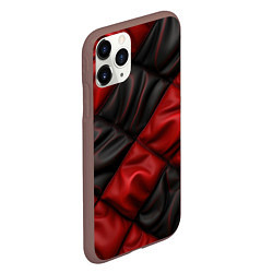 Чехол iPhone 11 Pro матовый Red black luxury, цвет: 3D-коричневый — фото 2