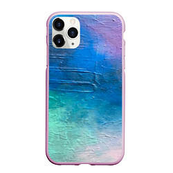Чехол iPhone 11 Pro матовый Пудра и голубые краски