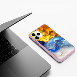 Чехол iPhone 11 Pro матовый Сгущение туч, цвет: 3D-розовый — фото 2