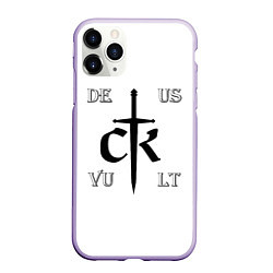 Чехол iPhone 11 Pro матовый Crusader Kings Label, цвет: 3D-светло-сиреневый