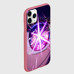 Чехол iPhone 11 Pro матовый Звёздное Дитя: глаз Аи Хошино, цвет: 3D-малиновый — фото 2