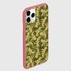 Чехол iPhone 11 Pro матовый Малыши камуфляж, цвет: 3D-малиновый — фото 2