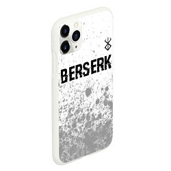 Чехол iPhone 11 Pro матовый Berserk glitch на светлом фоне: символ сверху, цвет: 3D-белый — фото 2