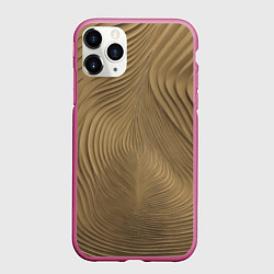 Чехол iPhone 11 Pro матовый Фантазия в хаки, цвет: 3D-малиновый