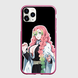 Чехол iPhone 11 Pro матовый Мицури канроджи - минимализм, цвет: 3D-малиновый