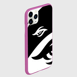 Чехол iPhone 11 Pro матовый Форма Team Secret white, цвет: 3D-фиолетовый — фото 2