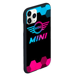 Чехол iPhone 11 Pro матовый Mini - neon gradient, цвет: 3D-черный — фото 2