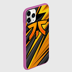 Чехол iPhone 11 Pro матовый Fnatic - киберспорт желтый, цвет: 3D-фиолетовый — фото 2
