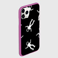 Чехол iPhone 11 Pro матовый День космонавтики, цвет: 3D-фиолетовый — фото 2