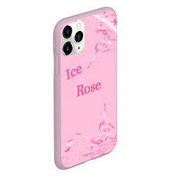 Чехол iPhone 11 Pro матовый Ice Rose, цвет: 3D-розовый — фото 2