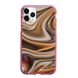 Чехол iPhone 11 Pro матовый Chocolate fantasy, цвет: 3D-малиновый