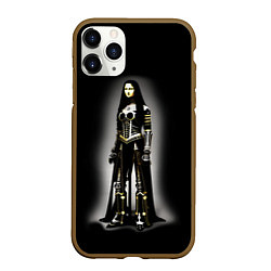 Чехол iPhone 11 Pro матовый Мона Лиза - готика - нейросеть