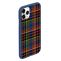 Чехол iPhone 11 Pro матовый Цветные квадраты Colored squares, цвет: 3D-тёмно-синий — фото 2