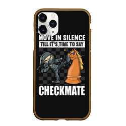 Чехол iPhone 11 Pro матовый Checkmat от ниндзя