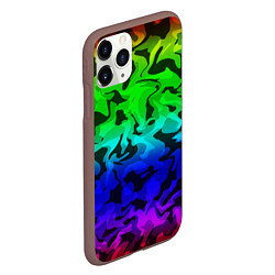 Чехол iPhone 11 Pro матовый Камуфляж спектр, цвет: 3D-коричневый — фото 2