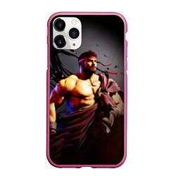 Чехол iPhone 11 Pro матовый Street Fighter: Ryu