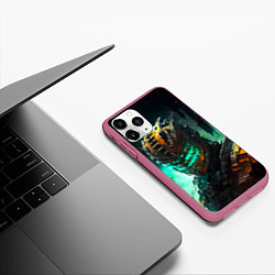 Чехол iPhone 11 Pro матовый Dead Space horror, цвет: 3D-малиновый — фото 2