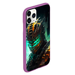 Чехол iPhone 11 Pro матовый Dead Space horror, цвет: 3D-фиолетовый — фото 2