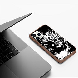 Чехол iPhone 11 Pro матовый Dead inside sf, цвет: 3D-коричневый — фото 2