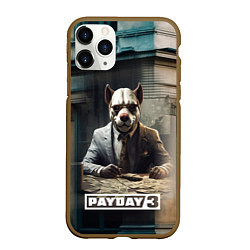 Чехол iPhone 11 Pro матовый Payday 3 dog, цвет: 3D-коричневый