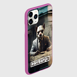 Чехол iPhone 11 Pro матовый Payday 3 dog, цвет: 3D-фиолетовый — фото 2