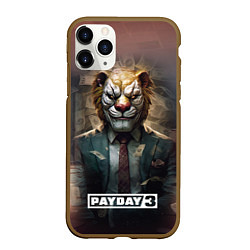 Чехол iPhone 11 Pro матовый Payday 3 lion, цвет: 3D-коричневый