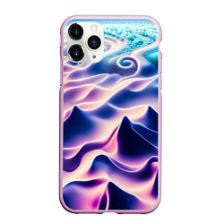 Чехол iPhone 11 Pro матовый Морское дно абстракция, цвет: 3D-розовый