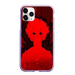 Чехол iPhone 11 Pro матовый Mob Psycho 100 Rage, цвет: 3D-светло-сиреневый