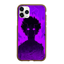 Чехол iPhone 11 Pro матовый Mob Psycho Rage, цвет: 3D-коричневый