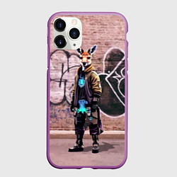 Чехол iPhone 11 Pro матовый Dude kangaroo - Bronx - New York