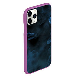 Чехол iPhone 11 Pro матовый Синий туман текстура от нейросети, цвет: 3D-фиолетовый — фото 2