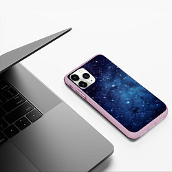 Чехол iPhone 11 Pro матовый Звездное небо - нейросеть, цвет: 3D-розовый — фото 2