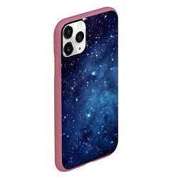 Чехол iPhone 11 Pro матовый Звездное небо - нейросеть, цвет: 3D-малиновый — фото 2