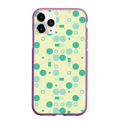 Чехол iPhone 11 Pro матовый Art green, цвет: 3D-фиолетовый