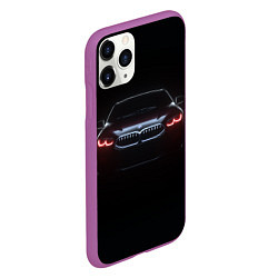 Чехол iPhone 11 Pro матовый BMW - red eyes, цвет: 3D-фиолетовый — фото 2