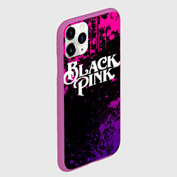 Чехол iPhone 11 Pro матовый Blackpink - neon, цвет: 3D-фиолетовый — фото 2