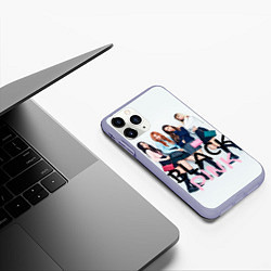 Чехол iPhone 11 Pro матовый Blackpink girls, цвет: 3D-светло-сиреневый — фото 2