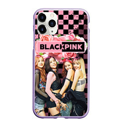 Чехол iPhone 11 Pro матовый Blackpink - girls, цвет: 3D-светло-сиреневый