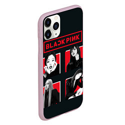 Чехол iPhone 11 Pro матовый Blackpink retro girls, цвет: 3D-розовый — фото 2