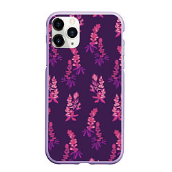 Чехол iPhone 11 Pro матовый Violet nature, цвет: 3D-светло-сиреневый