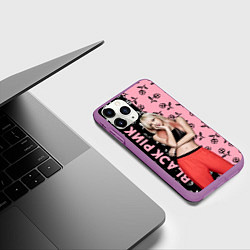 Чехол iPhone 11 Pro матовый Blackpink - Lalisa, цвет: 3D-фиолетовый — фото 2