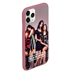 Чехол iPhone 11 Pro матовый Blackpink kpop, цвет: 3D-малиновый — фото 2