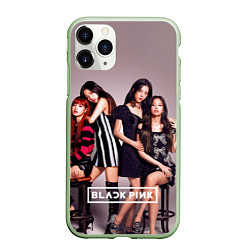 Чехол iPhone 11 Pro матовый Blackpink kpop, цвет: 3D-салатовый