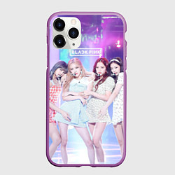 Чехол iPhone 11 Pro матовый Blackpink girl style, цвет: 3D-фиолетовый