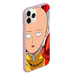 Чехол iPhone 11 Pro матовый Saitama big, цвет: 3D-розовый — фото 2