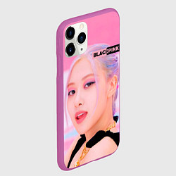 Чехол iPhone 11 Pro матовый Роуз блэкпинк, цвет: 3D-фиолетовый — фото 2