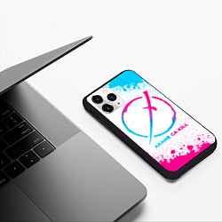 Чехол iPhone 11 Pro матовый Akame ga Kill neon gradient style, цвет: 3D-черный — фото 2