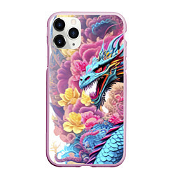 Чехол iPhone 11 Pro матовый Свирепый дракон - татуировка - ирезуми - Япония