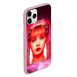 Чехол iPhone 11 Pro матовый Lisa Blackpink space, цвет: 3D-розовый — фото 2